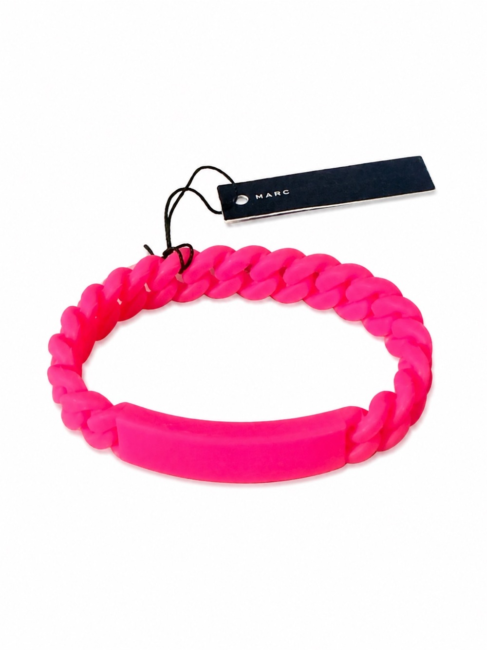 MARC by MARC JACOBS Neon Pink Braided Charm Bracelet NWT